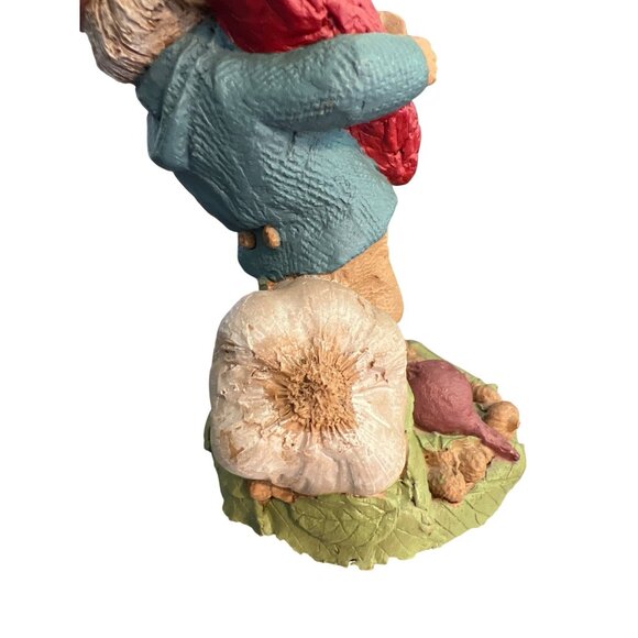 Vintage 3 Tom Clark Gnome Figurines Ross Pepper Luigi 1991 Pecan Resin Estate - Picture 9 of 13